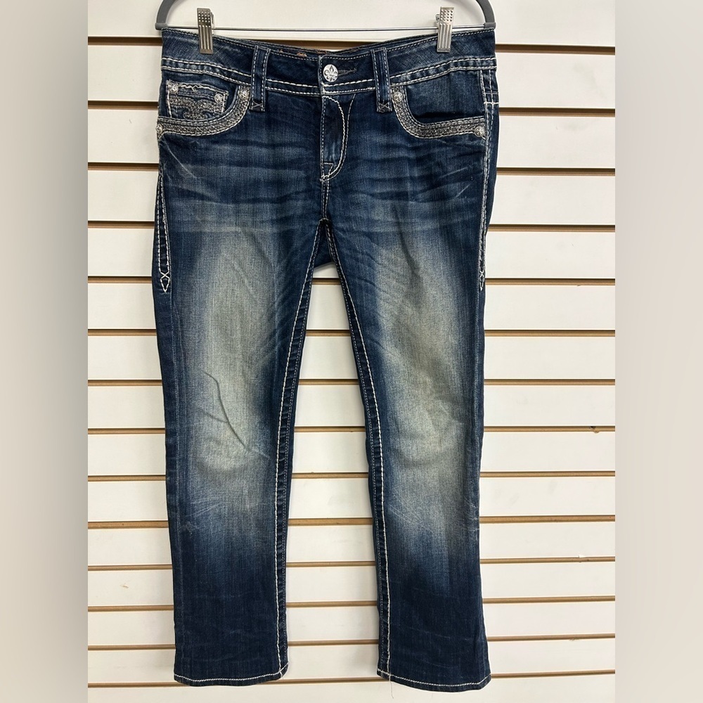 ROCK REVIVAL WOMEN'S JEN STRAIGHT LEG JEANS SIZE 29‎